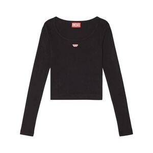 Diesel Women `T-Ballet-D` Long-Sleeve Top With Embroidered `D` Patch
